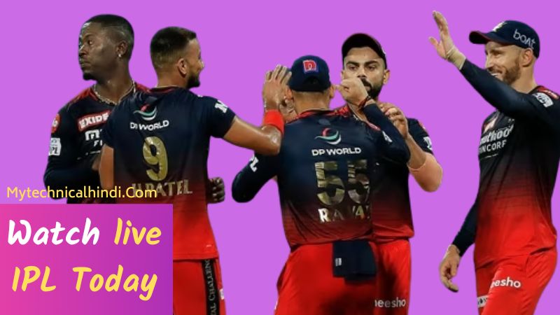 Watch live IPL Today (MI vs RCB), Live IPL Today, Aaj Ka IPL Kaise Dekhe, Live IPL Match Kaise Dekhe