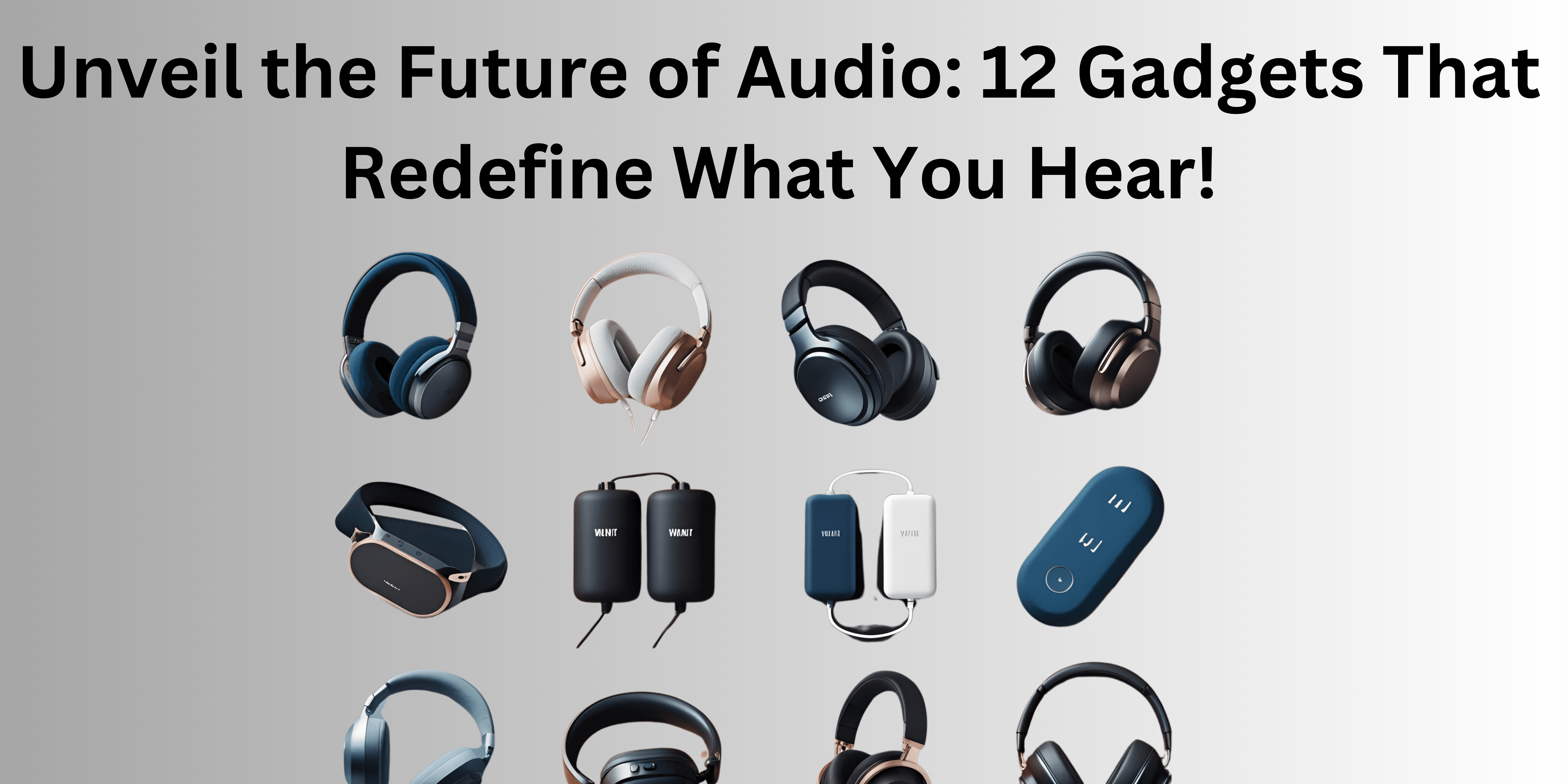 Unveil the Future of Audio: 12 Gadgets That Redefine What You Hear!
