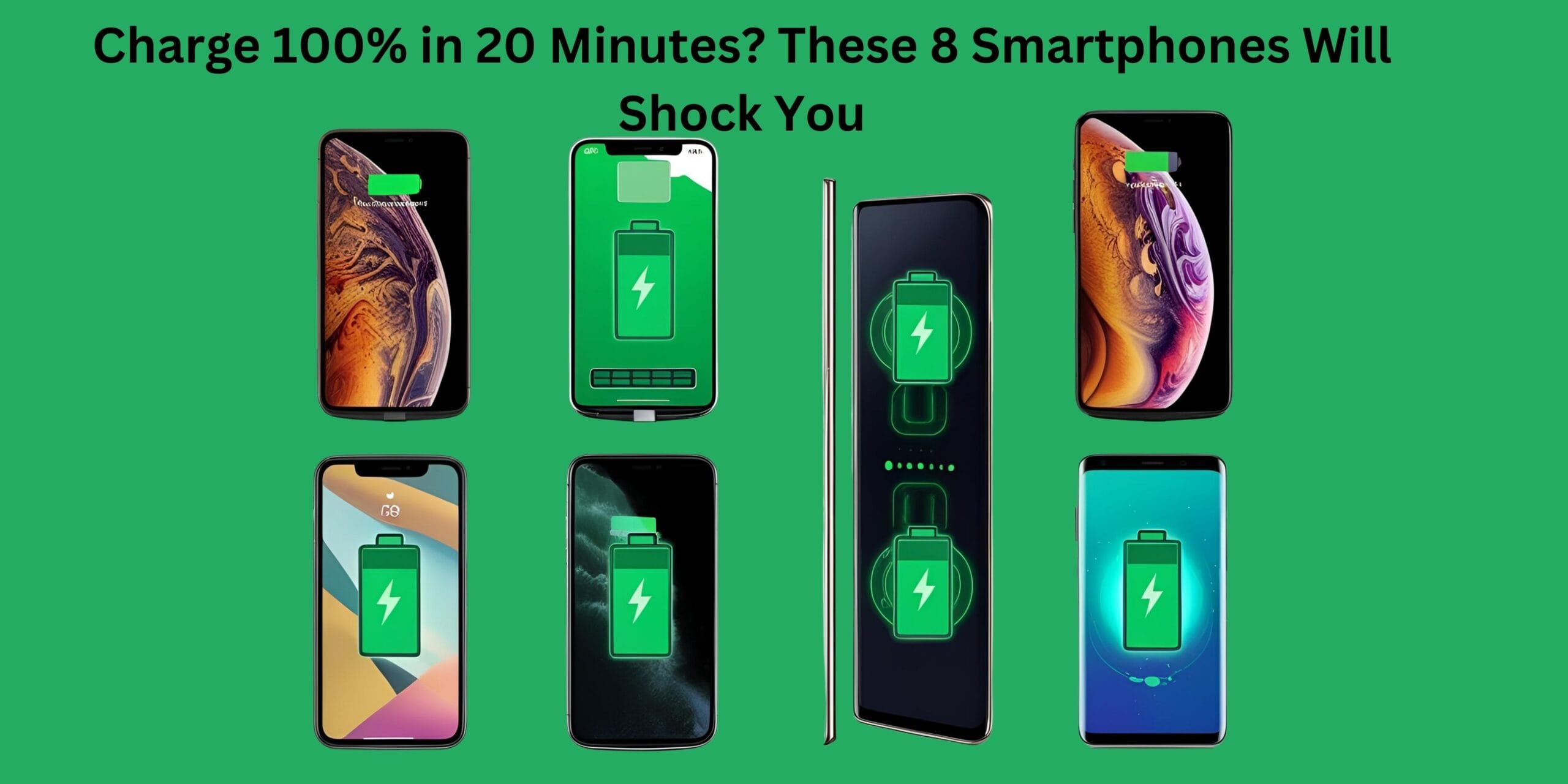 Charge 100% in 20 Minutes? These 8 Smartphones Will Shock You